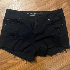 Black American Eagle Festival highwaist shorts